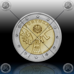 2 EVRO PORTUGALSKA "25 April - Carnation Revolution" 2014